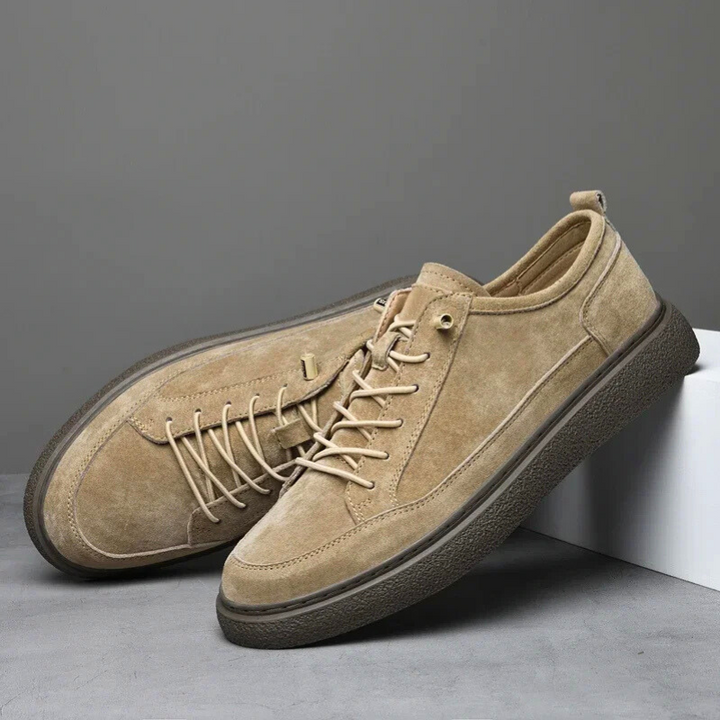 Męskie Sneakersy Zamszowe | Ręcznie Wykonane Skórzane Buty Casual | Oddychające Buty do Chodzenia