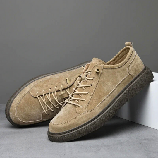 Męskie Sneakersy Zamszowe | Ręcznie Wykonane Skórzane Buty Casual | Oddychające Buty do Chodzenia