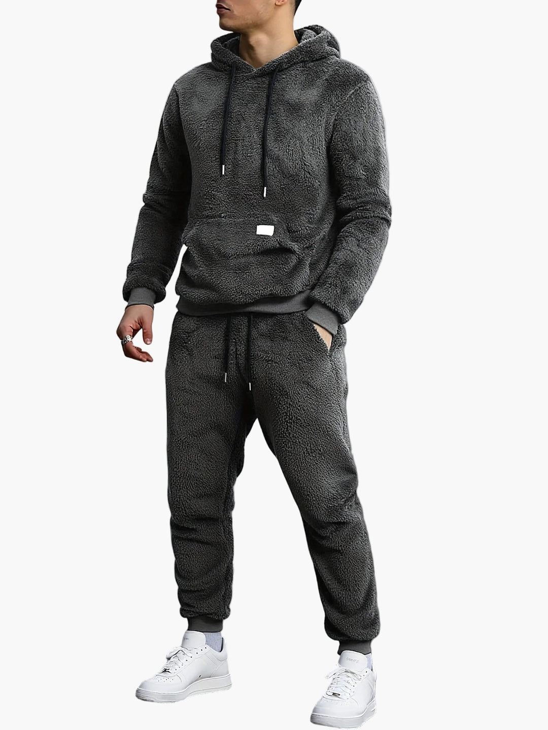 Męski Zestaw | Slimfit | Z Kapturem | Zima