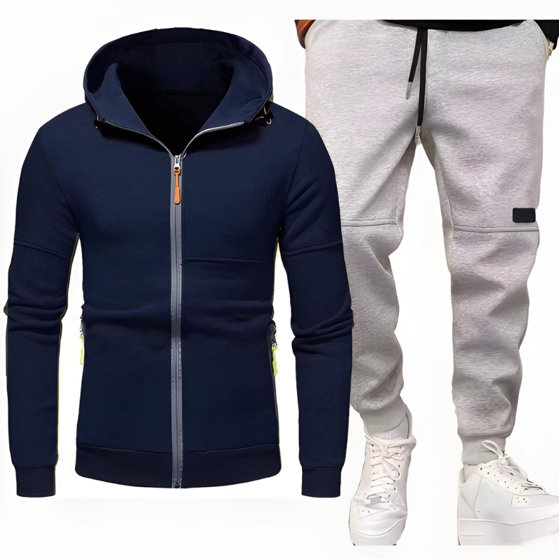 Męski Zestaw | Bluza z Kapturem & Spodnie Dresowe | Wygodne & Ciepłe | Odzież Casual