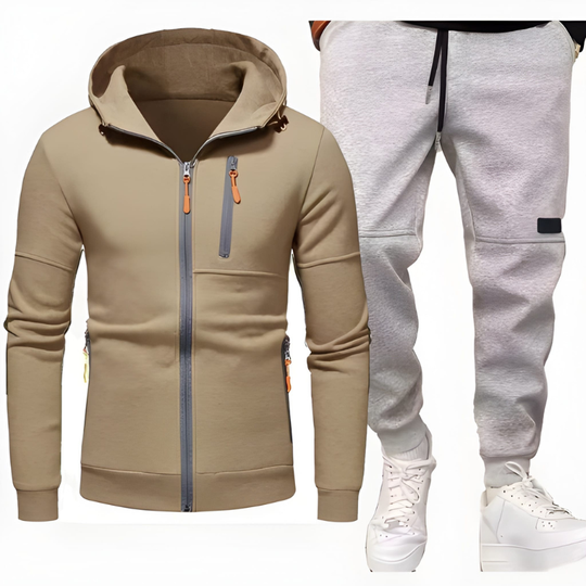 Męski Zestaw | Bluza z Kapturem & Spodnie Dresowe | Wygodne & Ciepłe | Odzież Casual