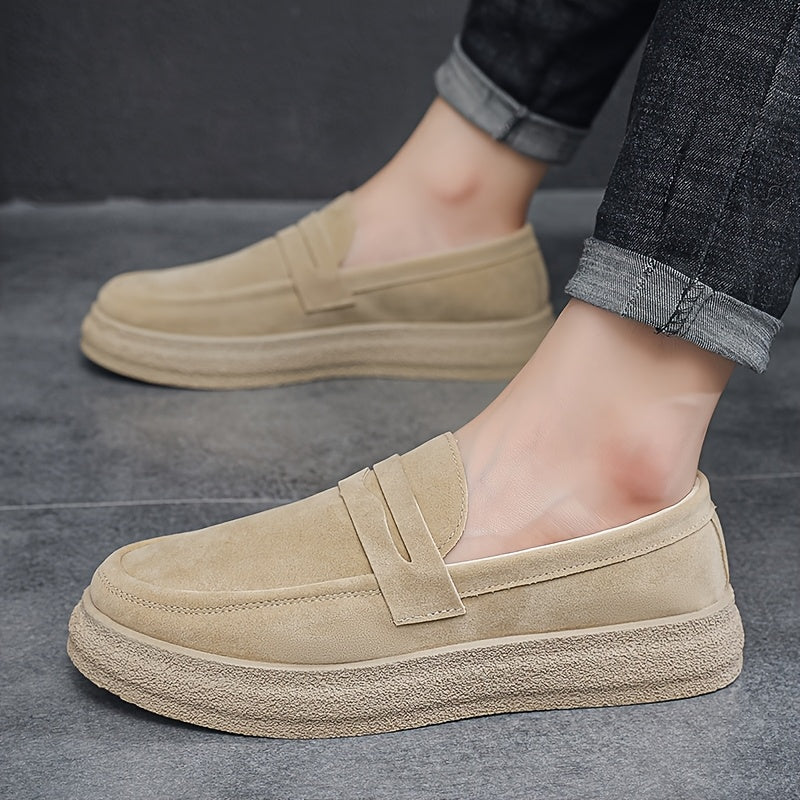 Heren Loafers | Vintage Streetstyle | Ronde Neus | Slip-On | Casual Schoenen