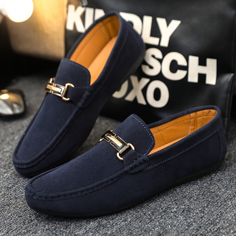Mężczyzna | Loafersy Casual | Model Slip-On | Okrągły Nos | Elastyczna Podeszwa Antypoślizgowa