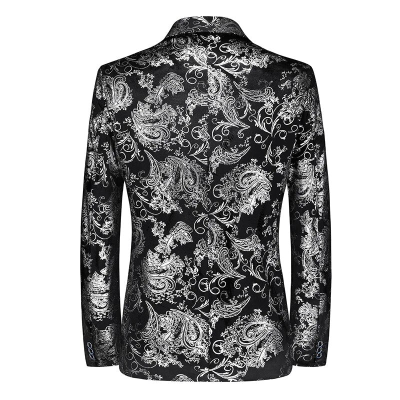 Mężczyzna | Marynarka | Slim Fit | Jeden Guzik | Styl Wieczorowy | Elegancki Design