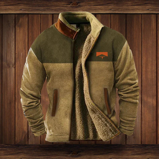 Mężczyzna | Kurtka Zimowa | Vintage Outdoor | Zamek Błyskawiczny | Regular Fit