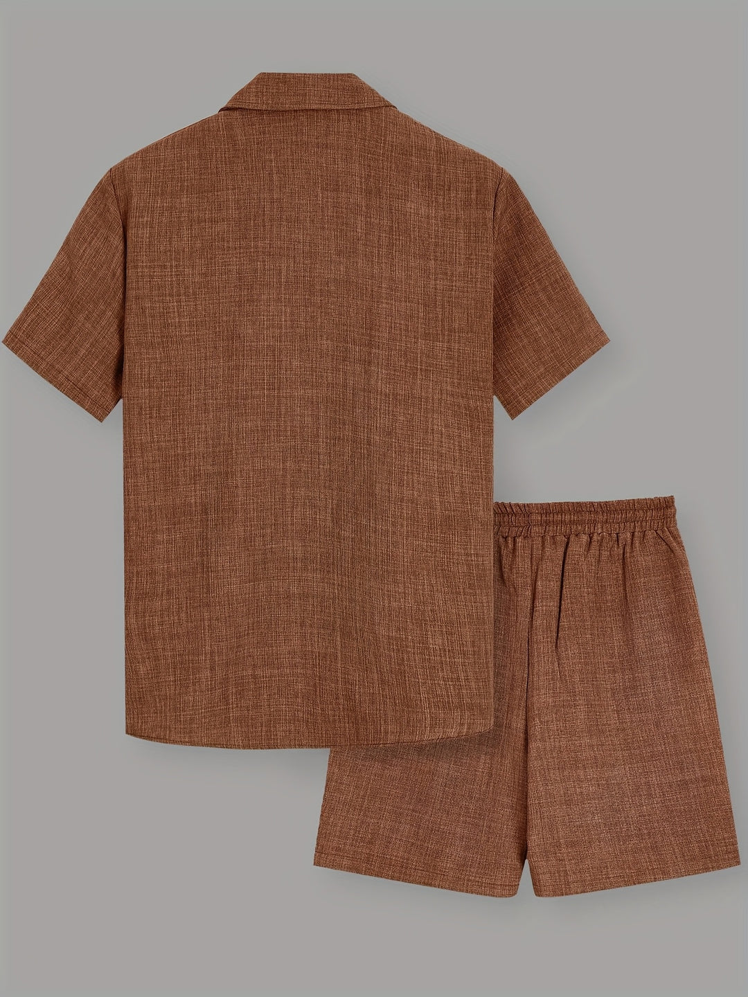 Mężczyzna | Zestaw Letni | Koszula z Krótkim Rękawem | Szorty z Troczkiem | Casual Fit | Dwuczęściowy