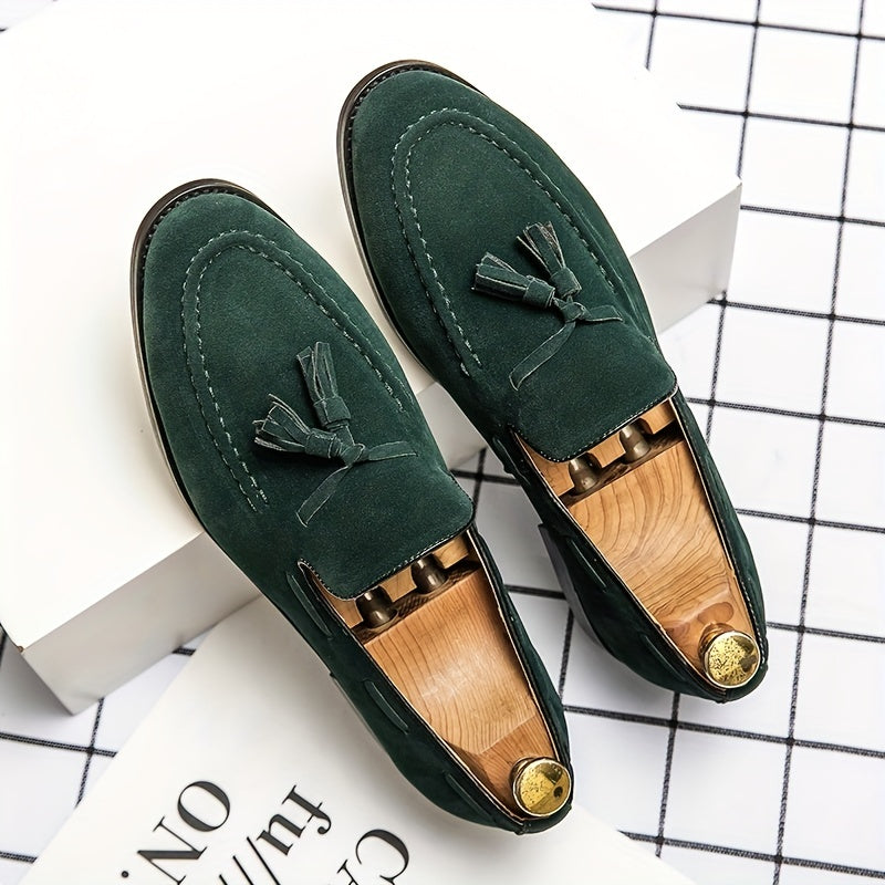 Mężczyzna | Loafersy z Frędzlami | Slip-On | Styl Klasyczny | Biznesowe Casual
