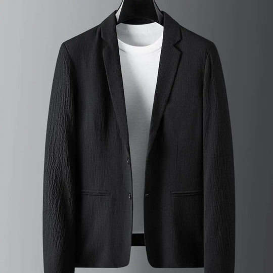 Mężczyzna | Zestaw Dwuczęściowy | Styl Marynarki | Zapięcie na Guziki | Elegancki Casual
