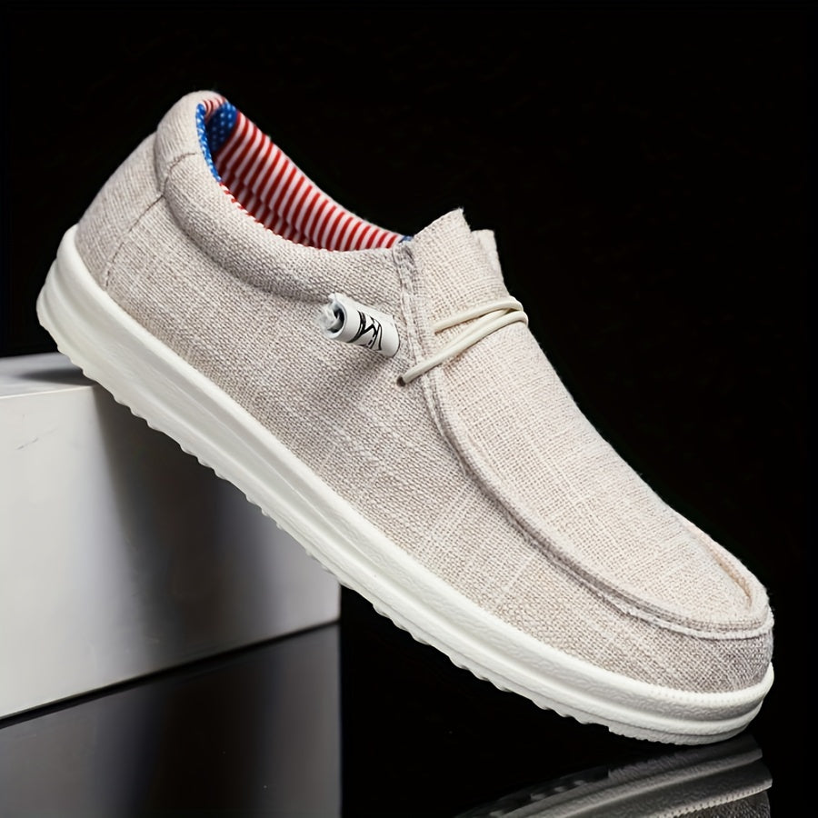 Męskie Buty Slip-On | Lekki Canvas | Wygodne i Casualowe | Wiosna