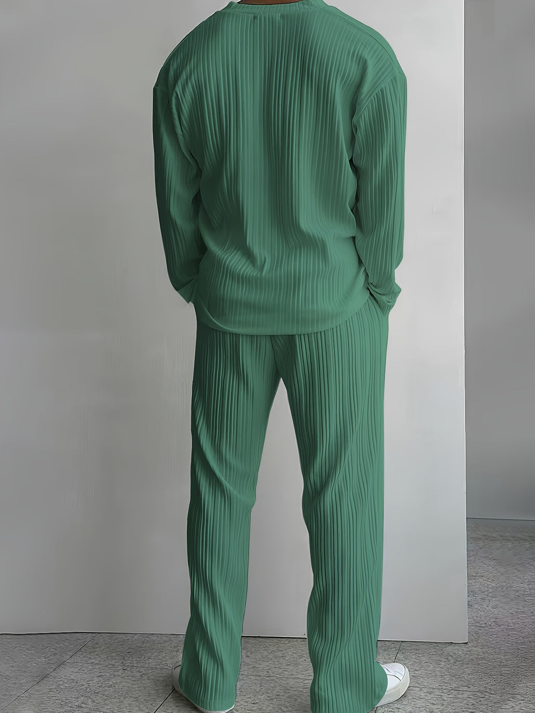 Letni zestaw męski | Lekki & Komfortowy | Modny Stripes Materiał | Wiosna & Lato