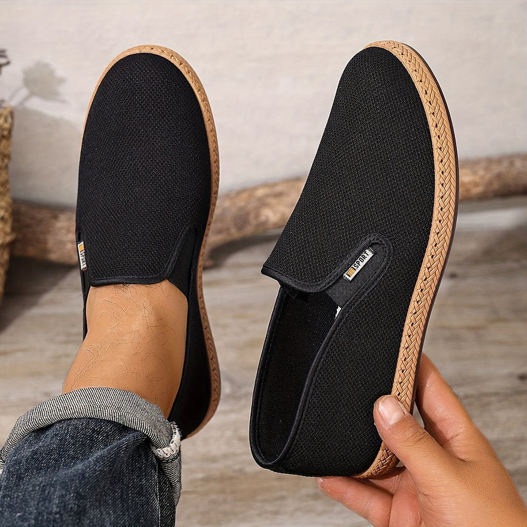 Męskie Mokasyny | Slip-On | Okrągły Nosek | Trwała Podeszwa | Casual