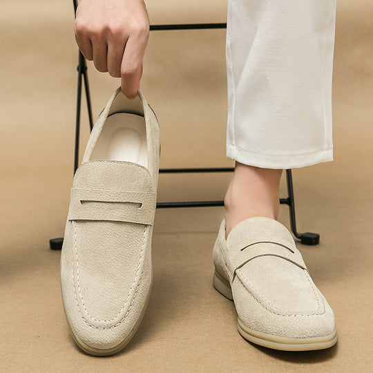 Mężczyzna | Loafersy Vintage | Model Wsuwany | Regular Fit | Podeszwa Antypoślizgowa