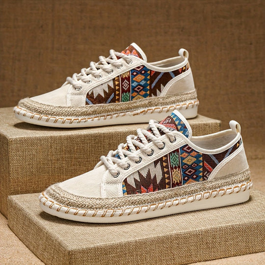 Sneakersy Heren Espadrille | Styl Bohemyjski | Oddychające & Vintage Look