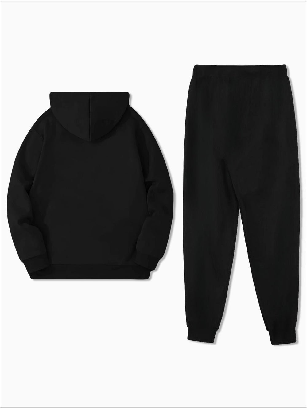 Męski zestaw sportowy | Bluza z kapturem i spodnie dresowe | Ciepły i oddychający | Jesień i Zima