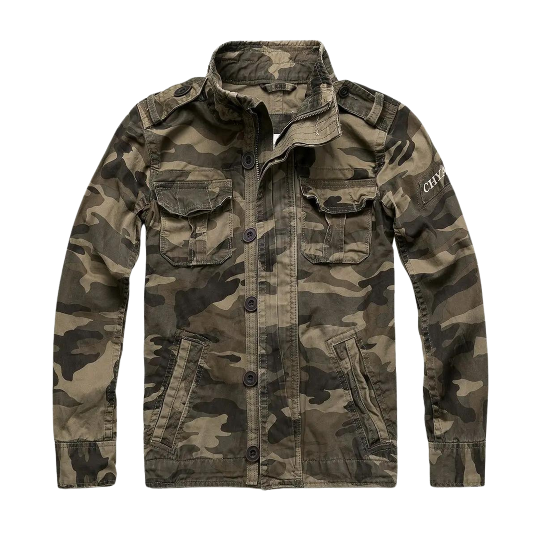 Mężczyzna | Kurtka Taktyczna Vintage | Styl Lotniczy | Regular Fit | Bawełna | Casual