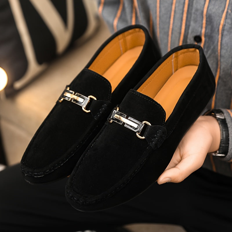 Mężczyzna | Loafersy Casual | Model Slip-On | Okrągły Nos | Elastyczna Podeszwa Antypoślizgowa