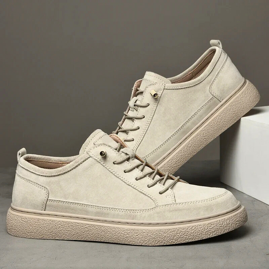 Męskie Sneakersy Zamszowe | Ręcznie Wykonane Skórzane Buty Casual | Oddychające Buty do Chodzenia
