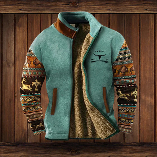 Mężczyzna | Kurtka Zimowa | Vintage Outdoor | Zamek Błyskawiczny | Regular Fit