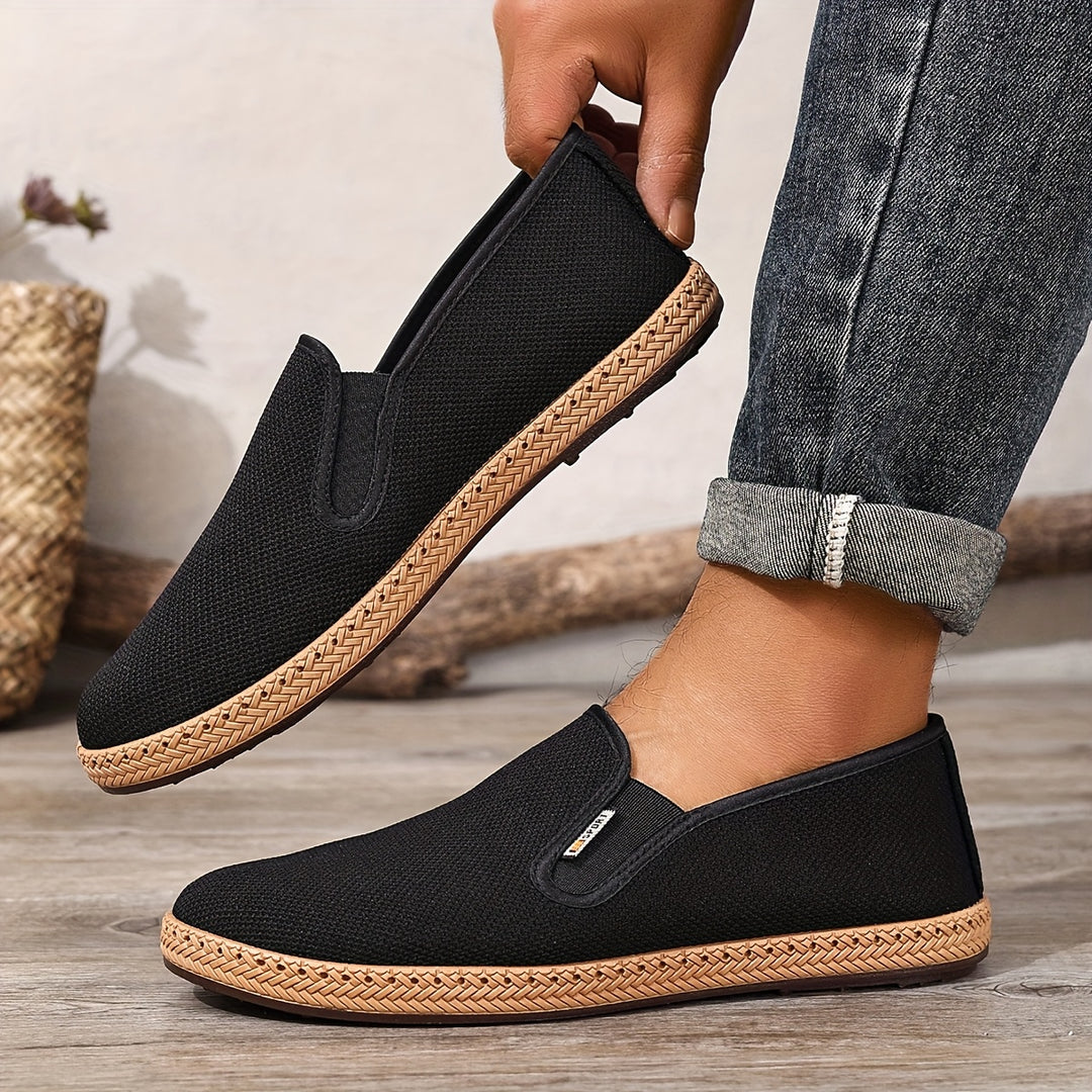 Męskie Mokasyny | Slip-On | Okrągły Nosek | Trwała Podeszwa | Casual