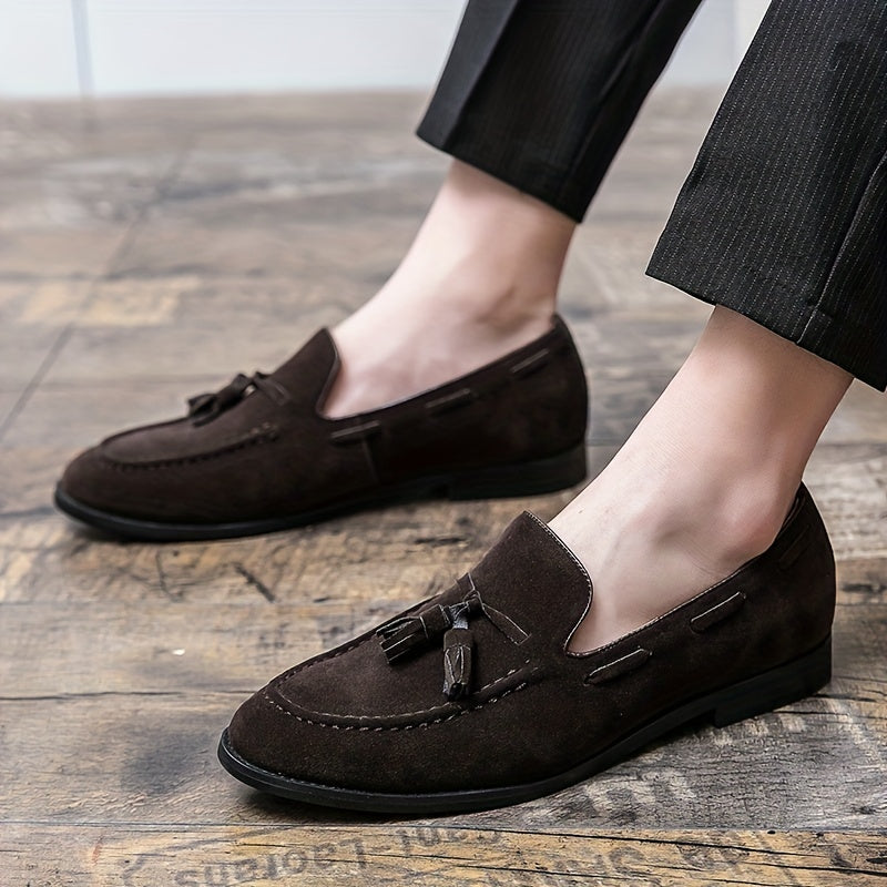 Mężczyzna | Loafersy z Frędzlami | Slip-On | Styl Klasyczny | Biznesowe Casual