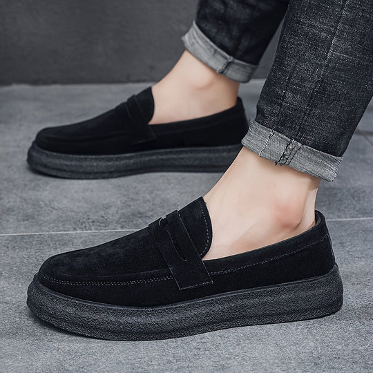 Heren Loafers | Vintage Streetstyle | Ronde Neus | Slip-On | Casual Schoenen