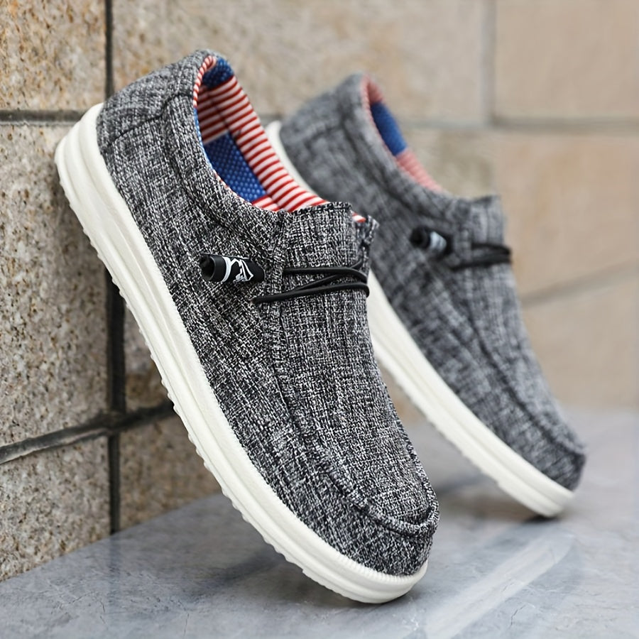 Męskie Buty Slip-On | Lekki Canvas | Wygodne i Casualowe | Wiosna