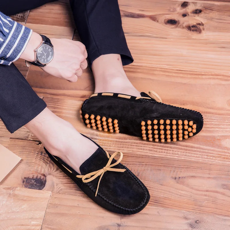 Męskie Loafersy | Prawdziwa Skóra | Slip-On | Miękka Podeszwa | Casual