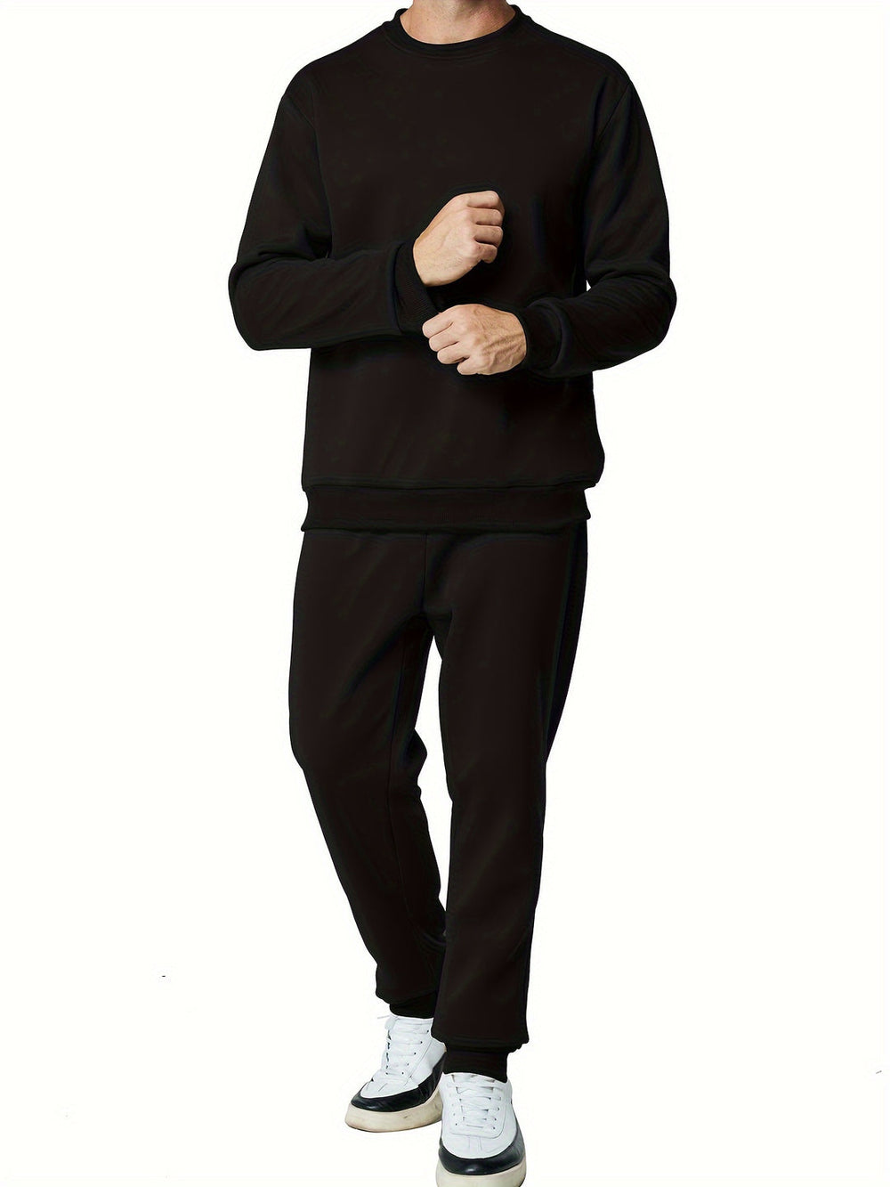 Męski Zestaw Streetwear | Ciepły i Nowoczesny | Bluza i Spodnie Dresowe | Jesień i Zima