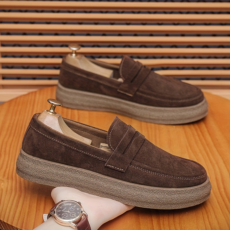 Heren Loafers | Vintage Streetstyle | Ronde Neus | Slip-On | Casual Schoenen