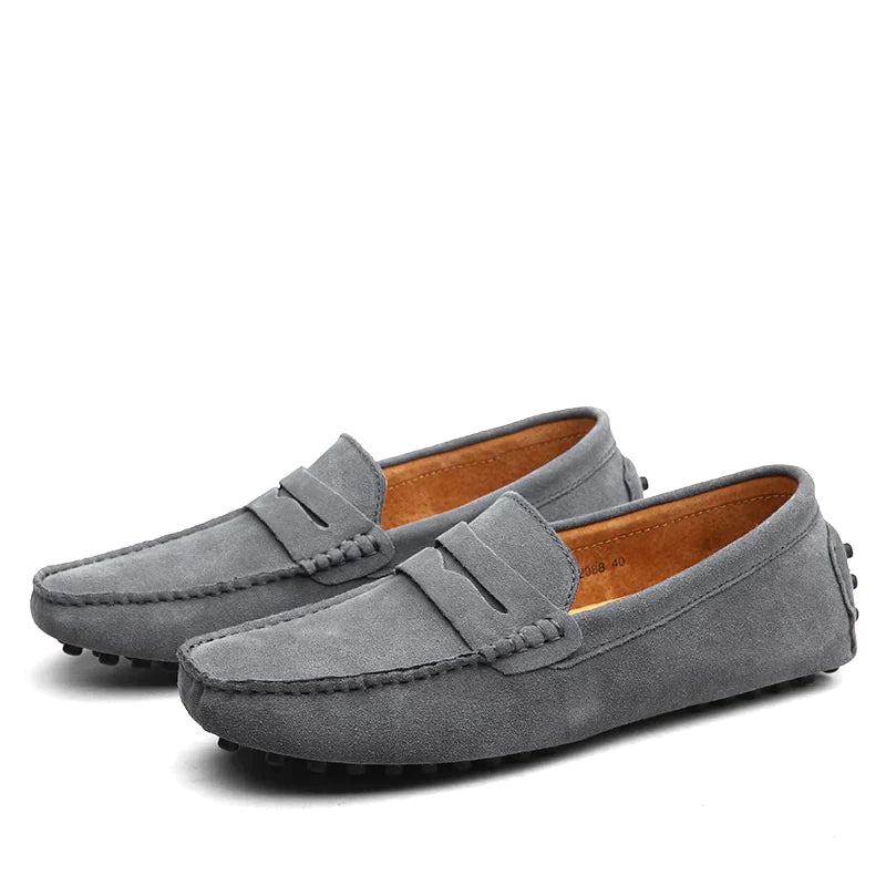 Loafersy Męskie | Buty Slip-On | Podeszwa Antypoślizgowa | Płaska Podeszwa | Casual Półformalne