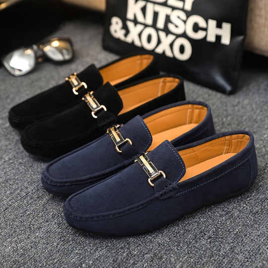 Mężczyzna | Loafersy Casual | Model Slip-On | Okrągły Nos | Elastyczna Podeszwa Antypoślizgowa