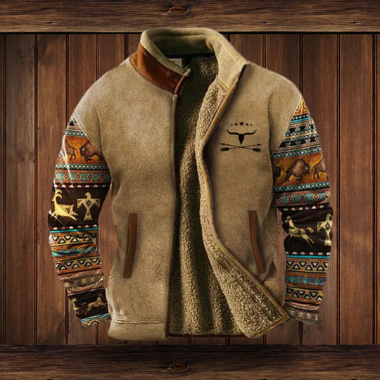 Mężczyzna | Kurtka Zimowa | Vintage Outdoor | Zamek Błyskawiczny | Regular Fit
