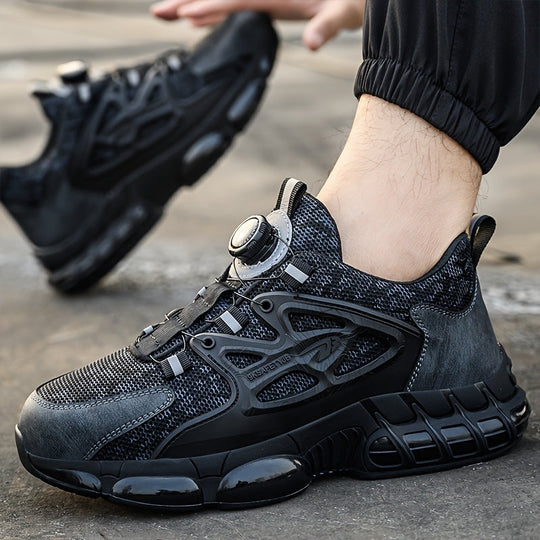 Buty robocze męskie | Stalowy nos i ochrona przed przebiciem | Oddychające i antypoślizgowe