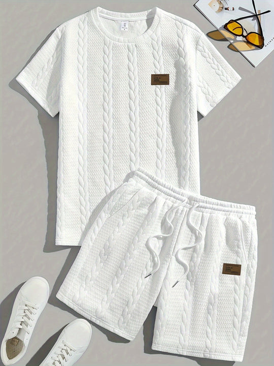 Heren Zomerset | T-Shirt i Szorty | Wygodne i Casualowe | Klasyczny design
