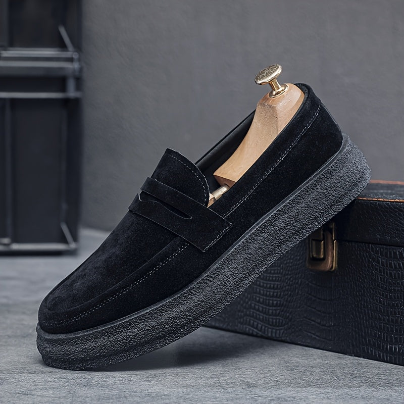 Heren Loafers | Vintage Streetstyle | Ronde Neus | Slip-On | Casual Schoenen