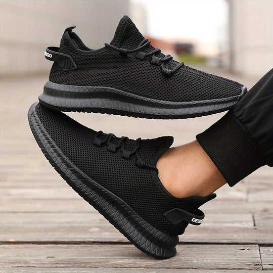 Męskie Buty Biegowe | Niskie i Oddychające | Casual Buty Sportowe na Zewnątrz | Z Sznurowaniem