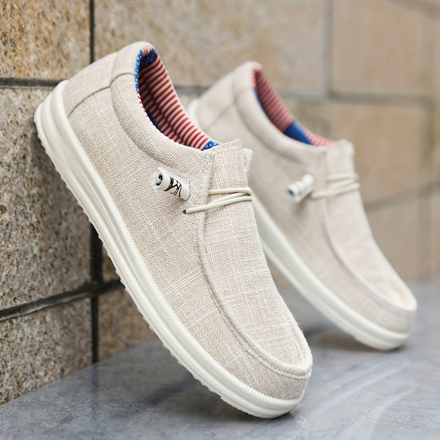 Męskie Buty Slip-On | Lekki Canvas | Wygodne i Casualowe | Wiosna