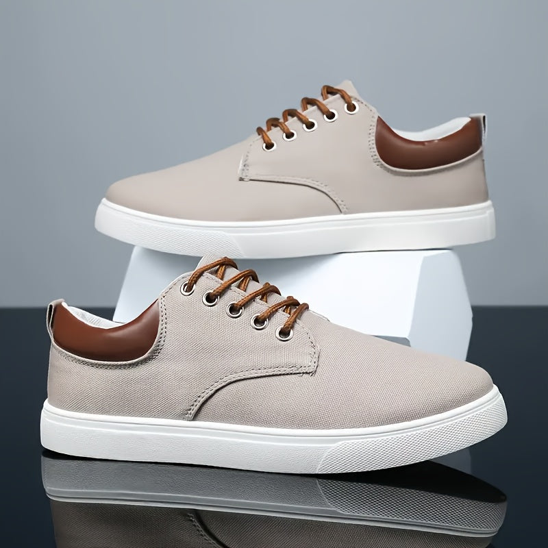 Sneakersy canvas męskie | Oddychające i lekkie | Casual i wygodne | Sznurowane