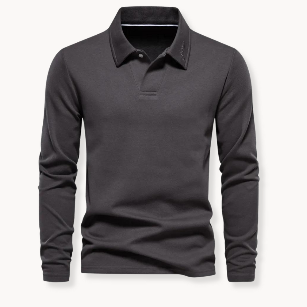 Heren Polo | Lange Mouw T Shirt | Tijdloos Comfort & Elegante Stijl