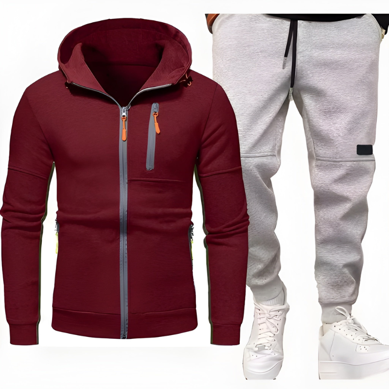 Męski Zestaw | Bluza z Kapturem & Spodnie Dresowe | Wygodne & Ciepłe | Odzież Casual