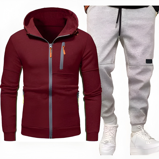Męski Zestaw | Bluza z Kapturem & Spodnie Dresowe | Wygodne & Ciepłe | Odzież Casual