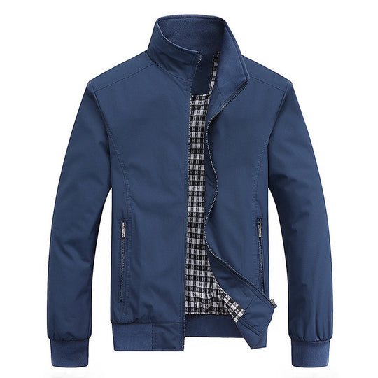 Mężczyzna | Kurtka Przejściowa | Wiatro- i Wodoodporna | Styl Retro | Regular Fit