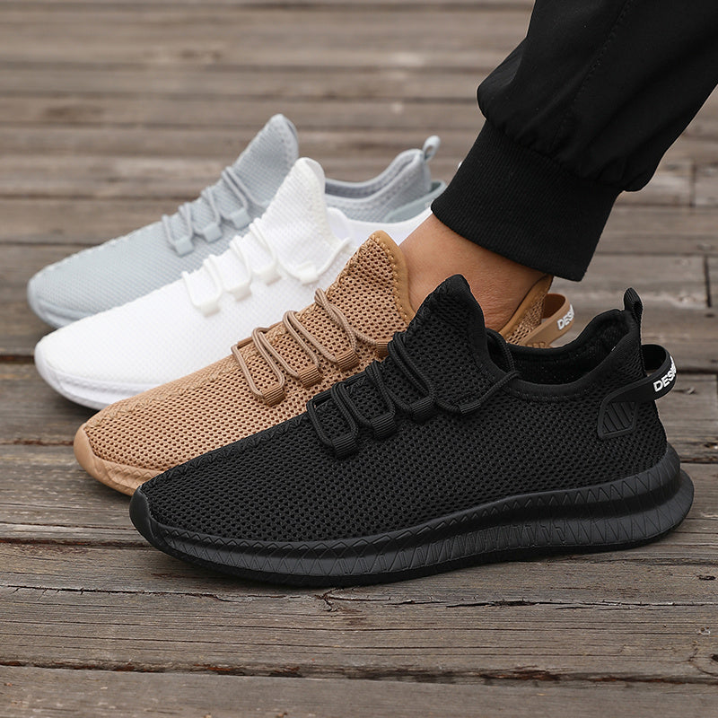 Męskie Buty Biegowe | Niskie i Oddychające | Casual Buty Sportowe na Zewnątrz | Z Sznurowaniem