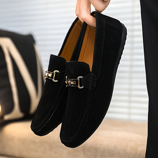 Mężczyzna | Loafersy Casual | Model Slip-On | Okrągły Nos | Elastyczna Podeszwa Antypoślizgowa