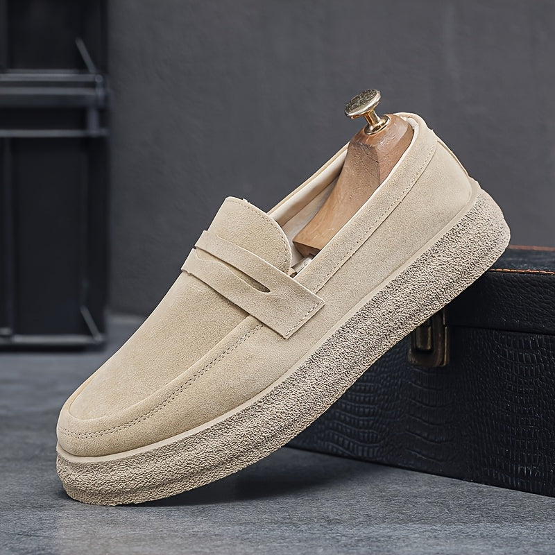Heren Loafers | Vintage Streetstyle | Ronde Neus | Slip-On | Casual Schoenen