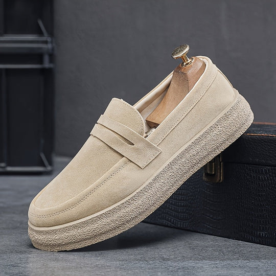 Heren Loafers | Vintage Streetstyle | Ronde Neus | Slip-On | Casual Schoenen