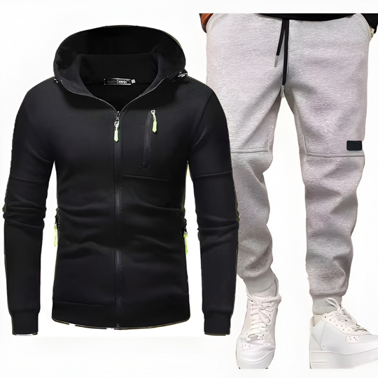 Męski Zestaw | Bluza z Kapturem & Spodnie Dresowe | Wygodne & Ciepłe | Odzież Casual