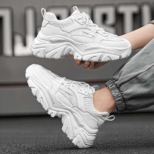 Męskie Sneakersy | Gruba Podeszwa & Modny Design | Luksusowe & Wygodne