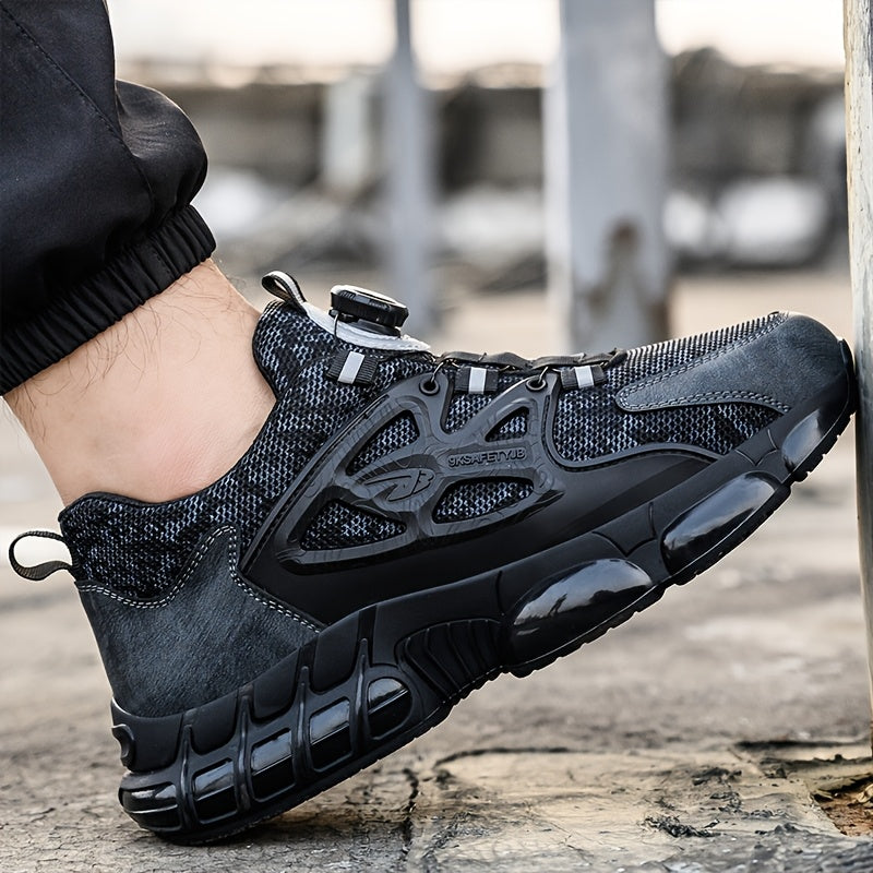 Buty robocze męskie | Stalowy nos i ochrona przed przebiciem | Oddychające i antypoślizgowe