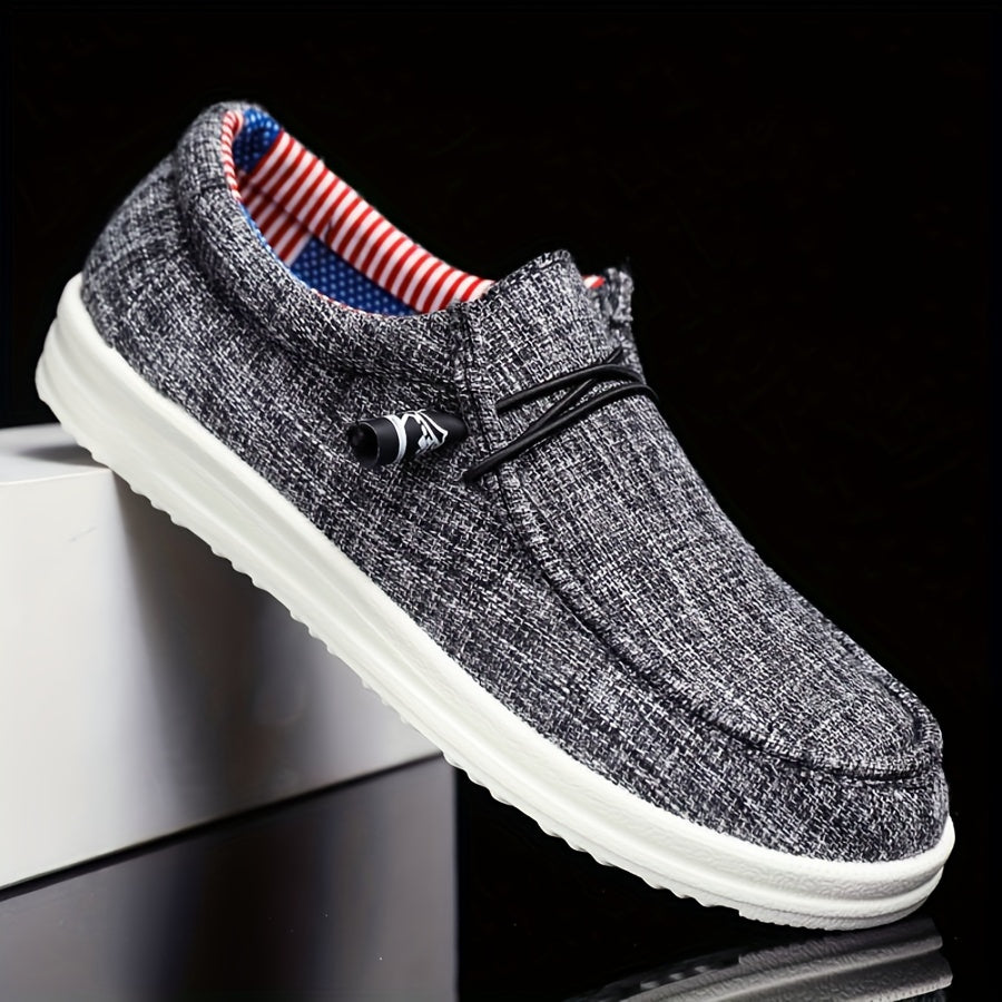 Męskie Buty Slip-On | Lekki Canvas | Wygodne i Casualowe | Wiosna